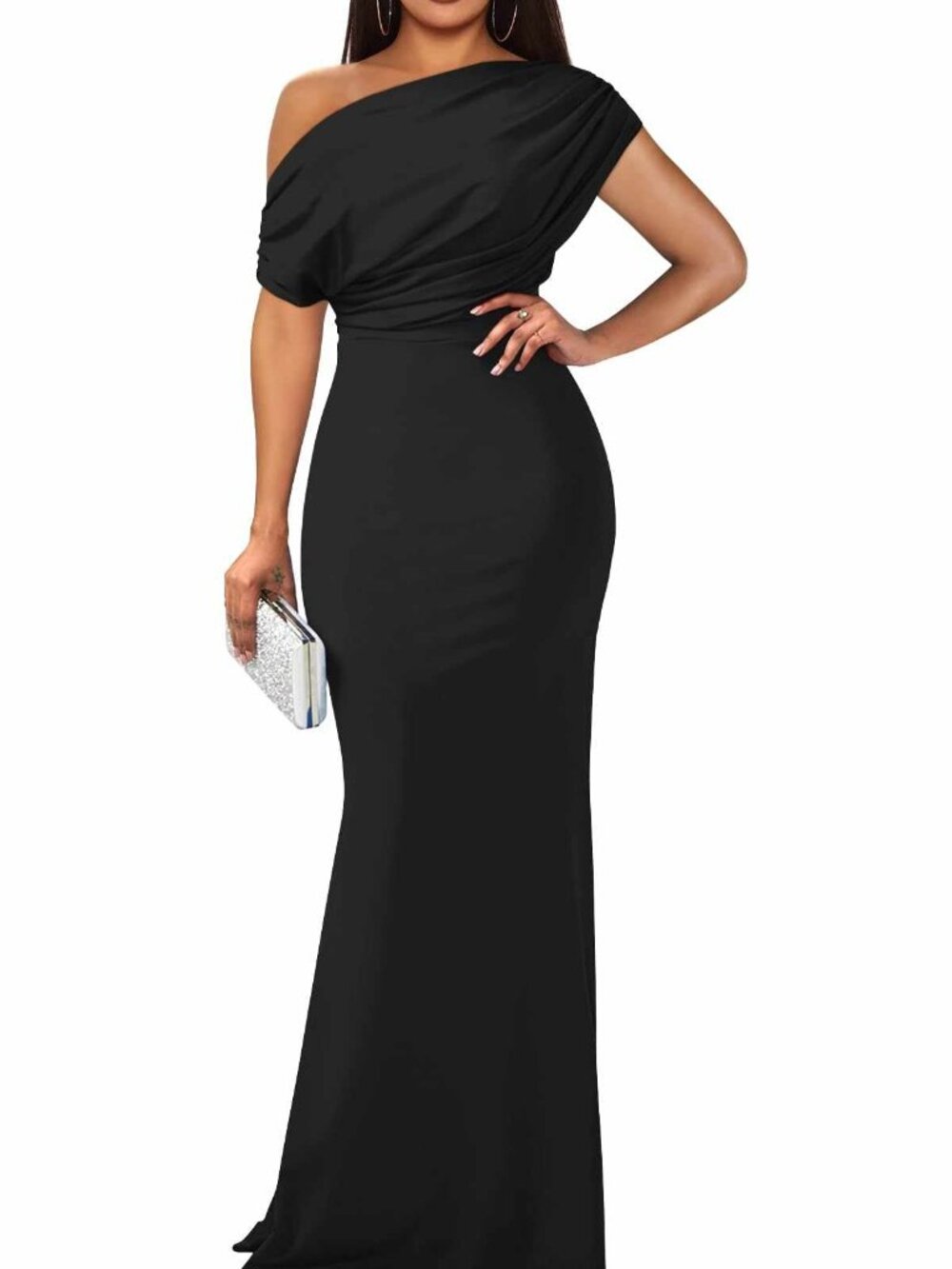 Elegant Sleeveless Off Shoulder Bodycon Long Formal  N8514